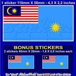  MALAYSIA Malaysian AirForce Ensign Flag 4,3 (110mm) Vinyl 