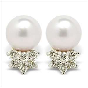   Rosette Japanese Akoya Cultured Pearl Earring American Pearl Jewelry