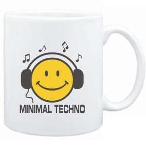  Mug White  Minimal Techno   Smiley Music Sports 