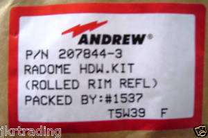 ANDREW RADOME HARDWARE KIT 207844 3  