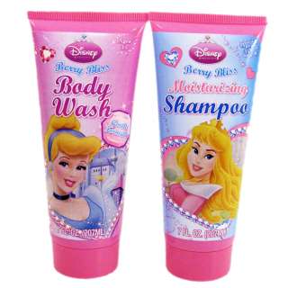 Disney Princess Body Wash Shampoo Bath Set Berry Bliss  