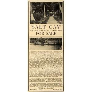   Ad Salt Cay Bahama Island For Sale Pease & Elliman   Original Print Ad