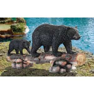  Mother Black Bear and Cub Grand Scale Animal Sculpture 