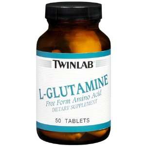  TwinLab Amino Acid Supplement L Glutamine 1,000 mg 50 