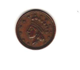 CIVIL WAR 1861 TOKEN UNION FOREVER WITH SHIELD  