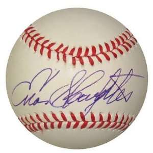 Enos Slaughter Autographed Ball   Official Vintage NL   Autographed 
