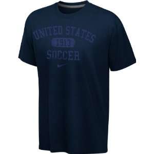   Soccer Navy Nike Quickstrike Core Crest T Shirt