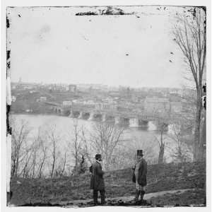  Civil War Reprint Washington, D.C. The Aqueduct bridge and 