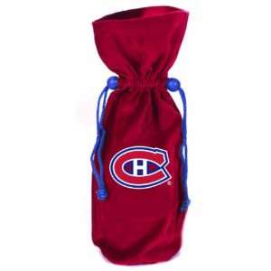   Montreal Canadiens 14 Velvet Wine Bag   Set of 3   NHL Hockey Sports
