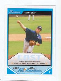 2007 TOPPS AFLAC PROMO SONNY GRAY ALL AMERICAN  