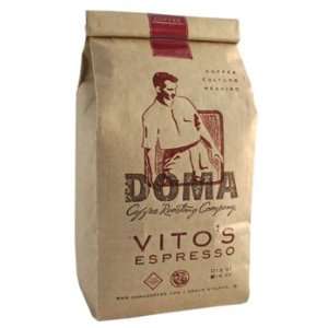 Doma Coffee   Vitos Espresso Coffee Beans   1 lb  Grocery 