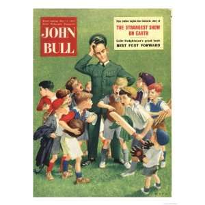  John Bull, Football Cricket Magazine, UK, 1950 Giclee 