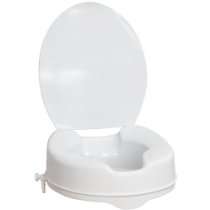 Handicapped Equipment Store   AquaSense Raised Toilet Seat with Lid 