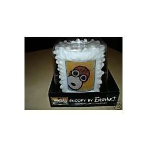  PEANUTS SNOOPY GLOWING ART CANDLE BY TOM EVERHART