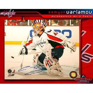  Semyon Varlamov Washington Capitals Autographed/Hand 