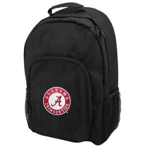  NCAA Alabama Crimson Tide Black Domestic Backpack Sports 