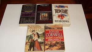 Bernard Cornwell 5 Book Lot   Red Coat+Sharpes Fortress*Sharpes 