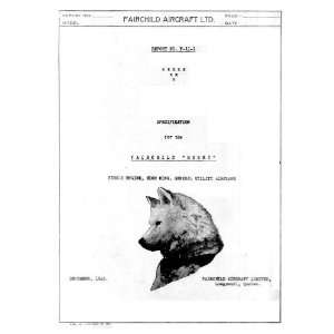   11  Husky  Aircraft Specification Manual Fairchild Books