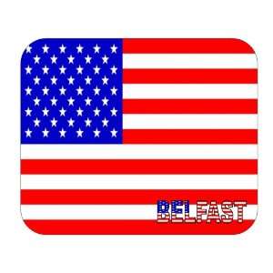  US Flag   Belfast, Maine (ME) Mouse Pad 