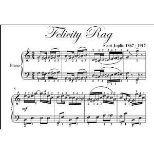 Felicity Rag Scott Joplin Easy Piano Sheet Music Scott Joplin  
