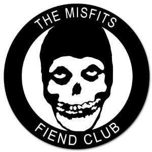  Misfits Fiend Club car bumper sticker decal 4 x 4 