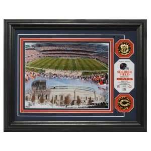 Soldier Field 24KT Gold Coin Photo Mint