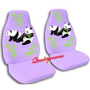  2 violet Panda bear car seat covers, for a 2003 Ford 