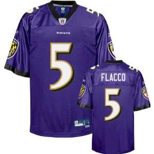  Joe Flacco Purple Reebok NFL Premier Baltimore Ravens 