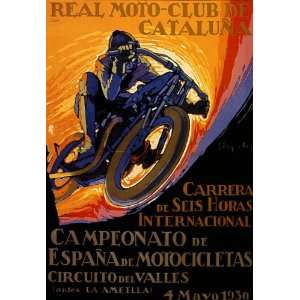  MOTORCYCLE RACE BIKE GRAND PREMIO CATALUNA REAL MOTO CLUB 