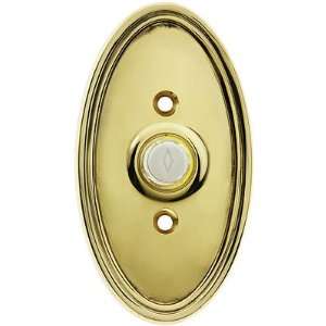  Antique Doorbell Button. Solid Brass Oval Style Buzzer Button 
