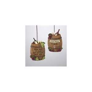  Pack of 12 Tuscan Winery Barrel with Verse and Grapes 