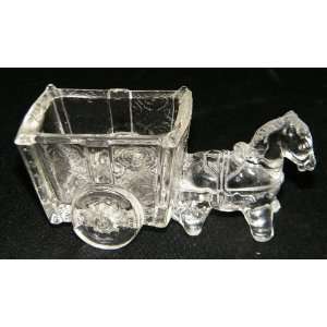  Vintage Glass Horse and Buggy 