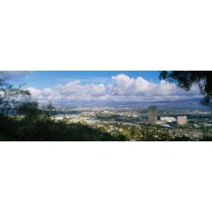 High Angle View of Studio City, San Fernando Valley, Los Angeles 
