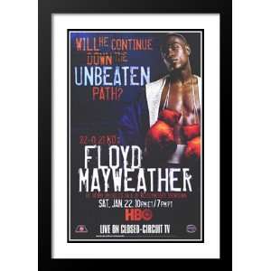  Floyd Mayweather vs Bruseles 20x26 Framed and Double 