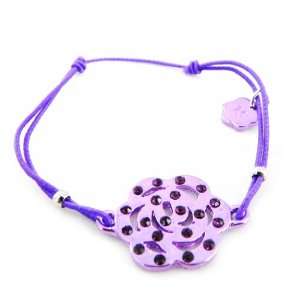  french touch bracelet Camélia purple. Jewelry