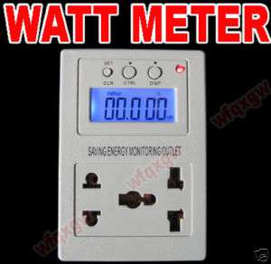 BKLT WATT Power Electricity Usage Voltage Meter Monitor  