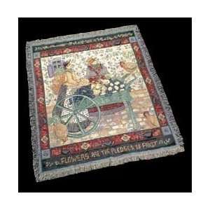  Tapestry Multi Cotton, Village Square Afghan Cotton 68 in 