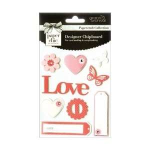  Grant Studios Paper Chic Chipboard Pink; 3 Items/Order 