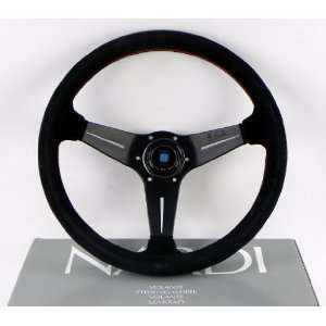 Nardi Steering Wheel   Deep Corn   350mm (12.99 inches)   Black Suede 