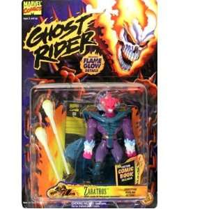 Marvel Comics, Ghost Rider Zarathos Action Figure Toy, Includes Custom 