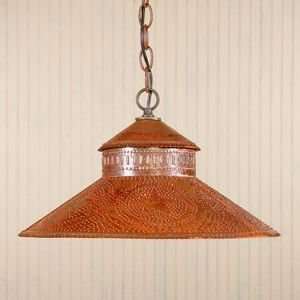  Shopkeeper Shade Light with Reg Star in Rustic Tin