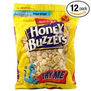 Malt O Meal Honey Buzzers«, 14 Ounce Bag (Pack of 12)  