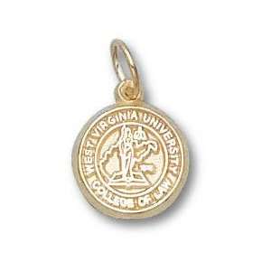   Virginia Mountaineers Solid 10K Gold College Of Law Seal 3/8 Pendant