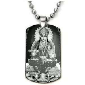  Annapurna Dogtag Pendant Necklace w/Chain and Giftbox 