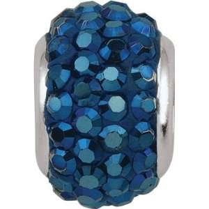 Persona Quiet Poetry Metalic Blue Charm fits Pandora, Troll & Chamilia 