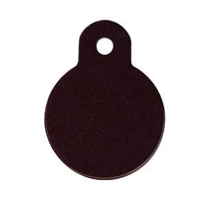    Small Black Circular Anodized Aluminum I.D. Tag