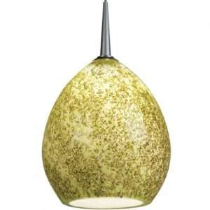  Vibe LED MP Pendant with Lime Glass Finish Bronze