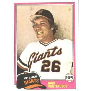  1981 Topps # 438 John Montefusco San Francisco Giants 