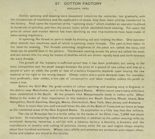 Photo Cotton Factory Arequipa Peru South America c1900  