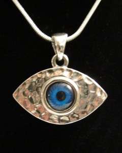 Mob Wives Drita Inspired Stainless Steel Evil Eye Pendant Necklace 